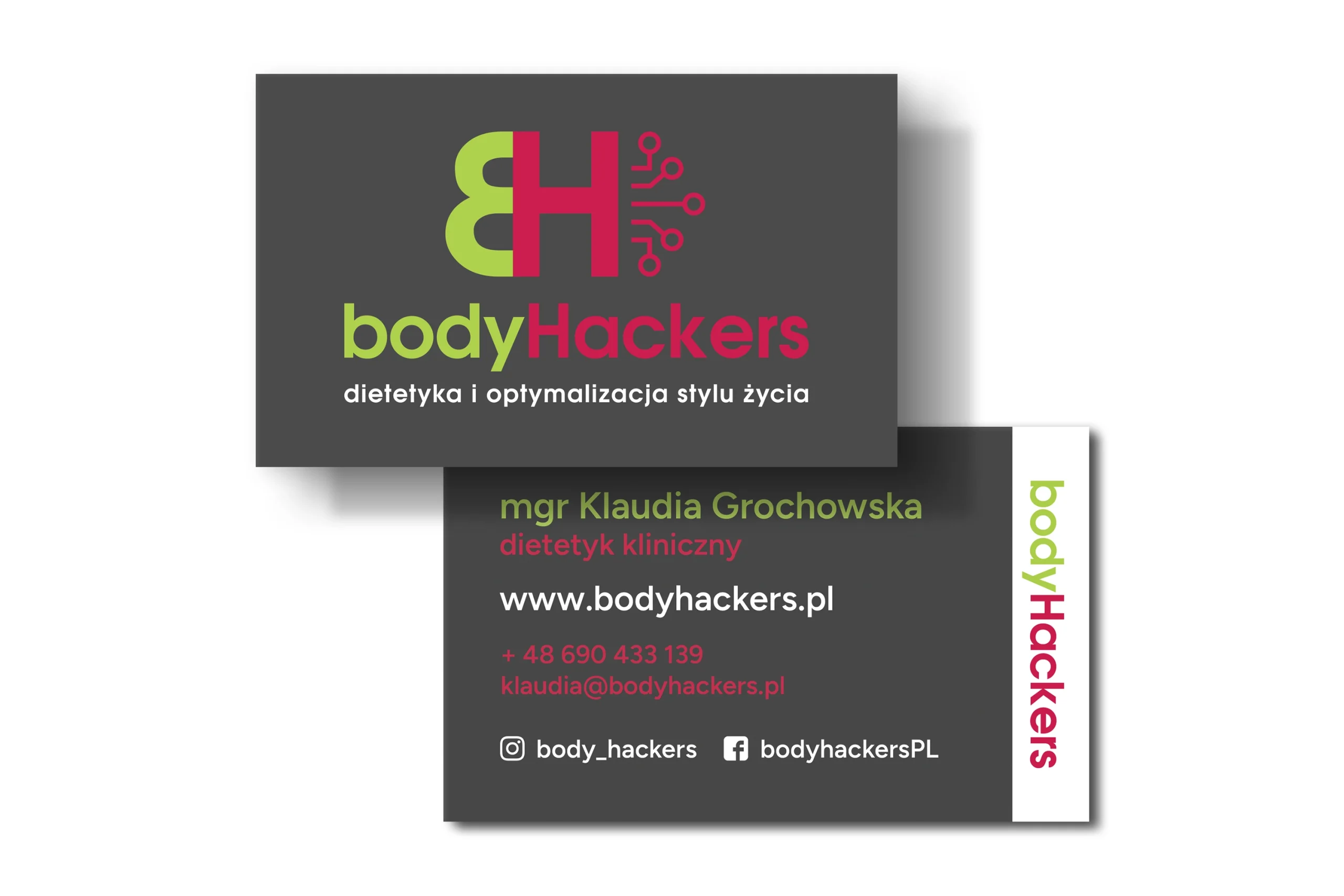 Wizytówka dla dietetyka stworzona przez Euflonica Klaudia-Grochowska-Pawłowicz