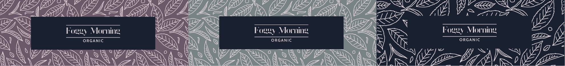 Branding autorstwa Euflonica Klaudia-Grochowska-Pawłowicz logo foggy morning organic tea