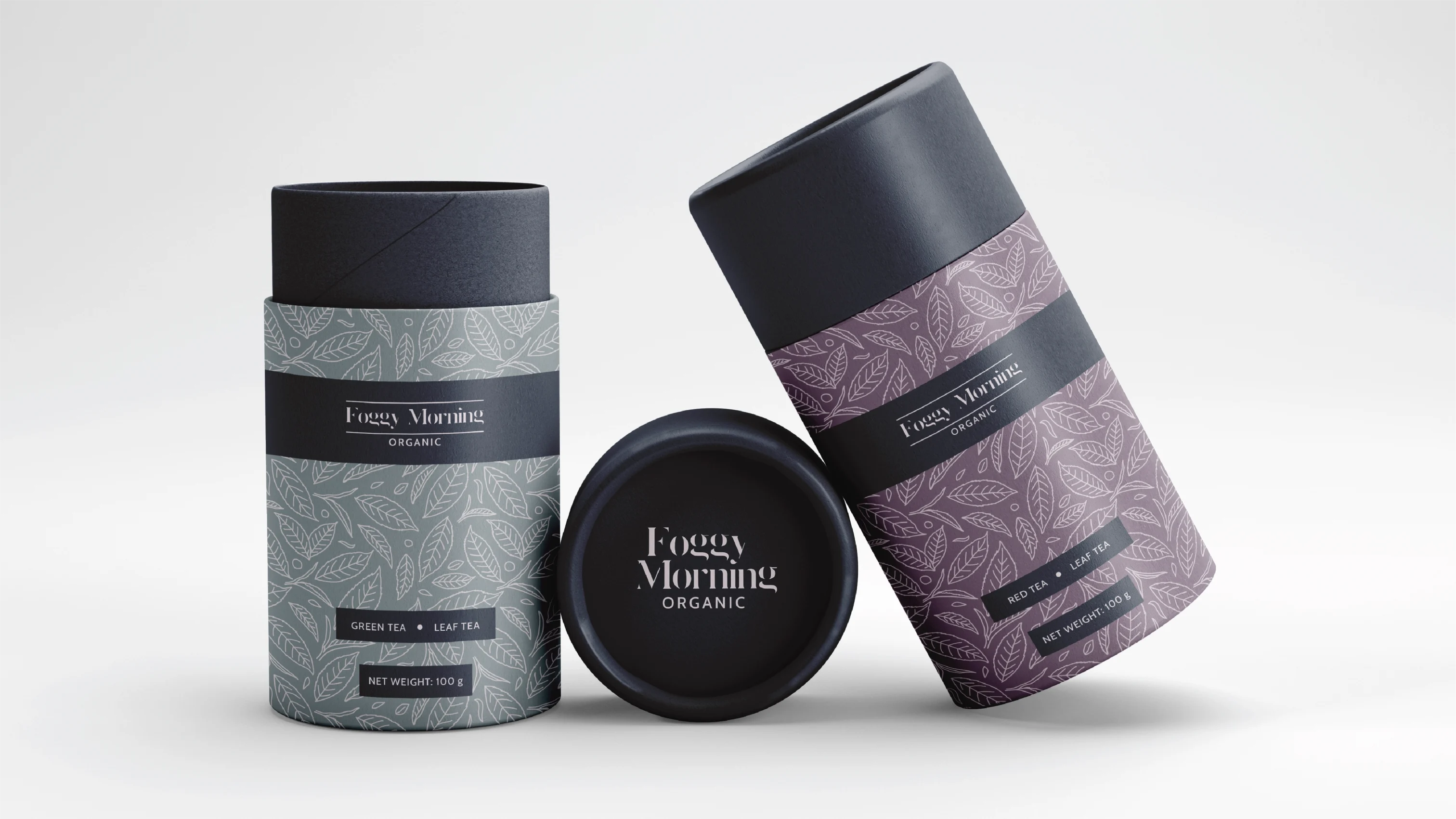 Branding autorstwa Euflonica Klaudia-Grochowska-Pawłowicz opakowanie herbaty marki premium Foggy Morning
