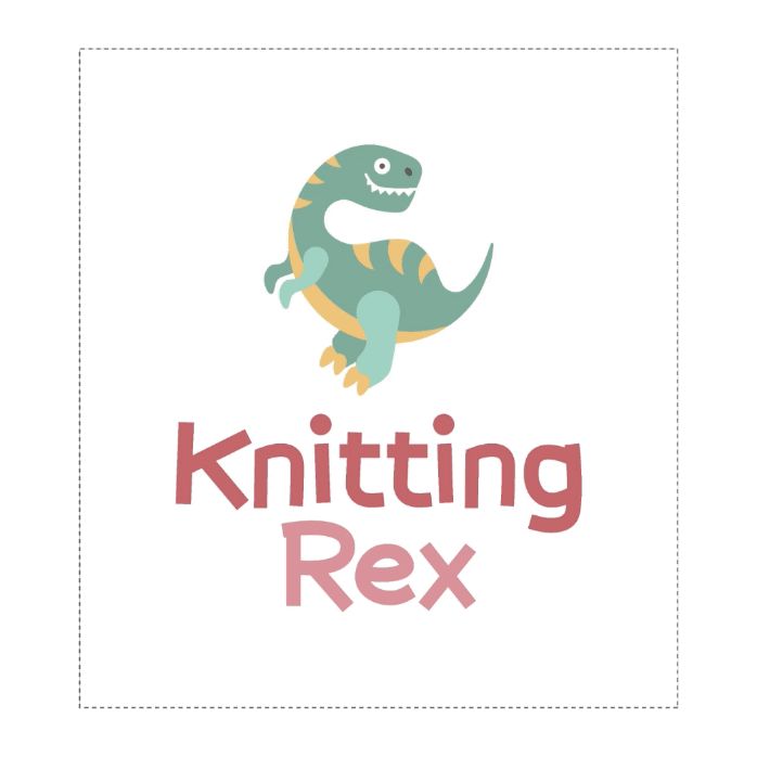 Branding autorstwa Euflonica Klaudia-Grochowska-Pawłowicz logo Knitting Rex marki osobistej rękodzieło złoty podział